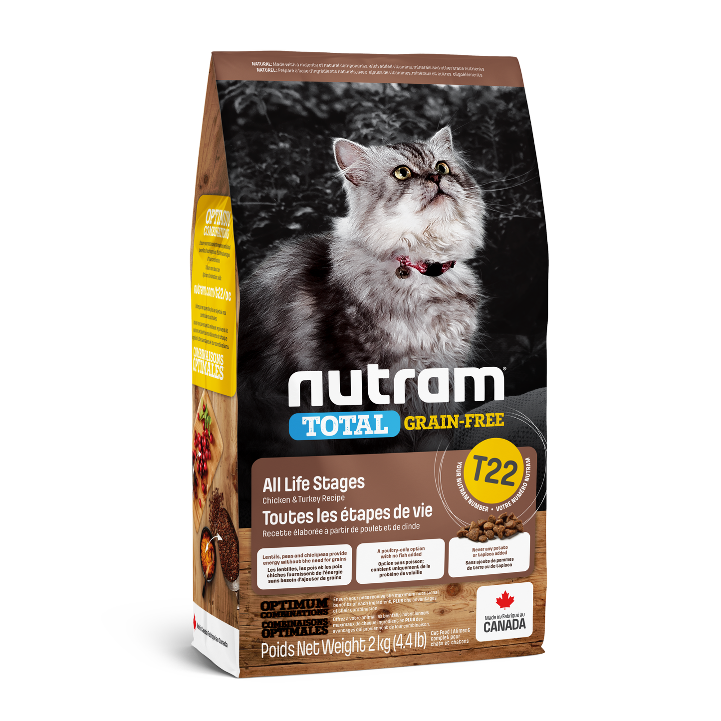 Nutram T22 GRAIN-FREE TURKEY CHICKEN & DUCK CAT