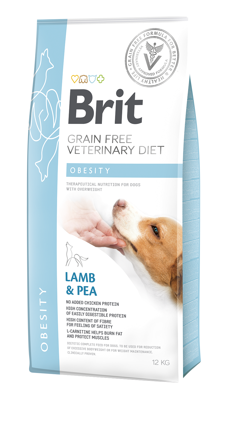 BRIT GF VET DIETS DOG CAN OBESITY