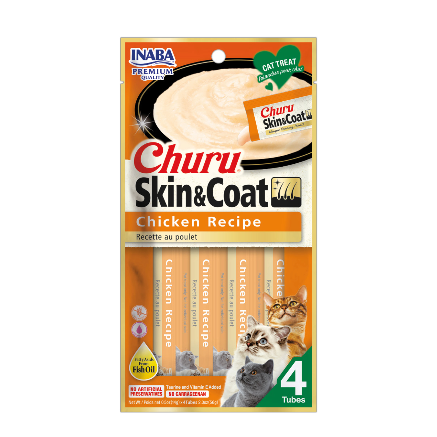 CHURU SKIN&COAT CHICKEN RECIPE X 4 UND