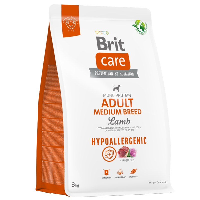 BRIT CARE HYPOALLERGENIC ADULT MEDIUM - 3 KG