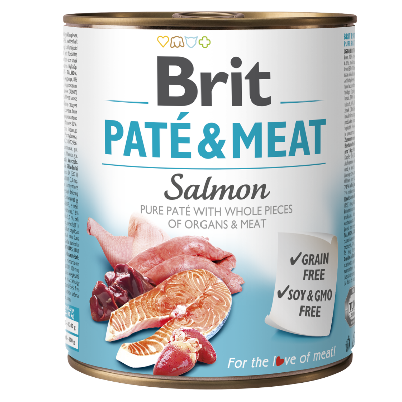 Brit Pate & Meat Salmon 800 Gr
