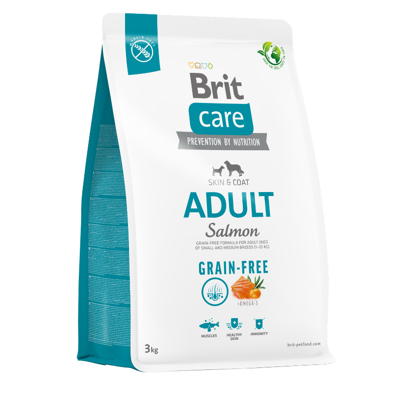 BRIT CARE GRAIN FREE ADULT SALMON - 3 KG