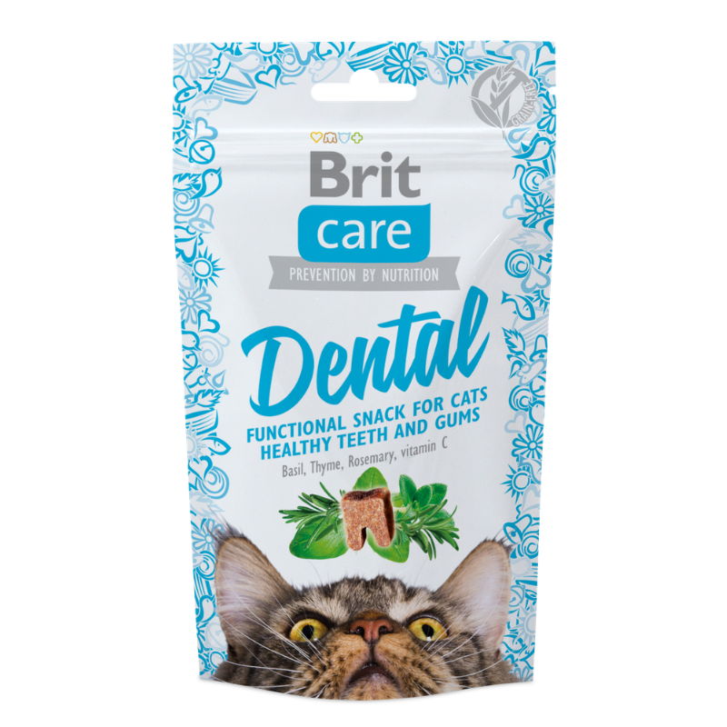 BRIT CARE CAT SNACK DENTAL - 50 G
