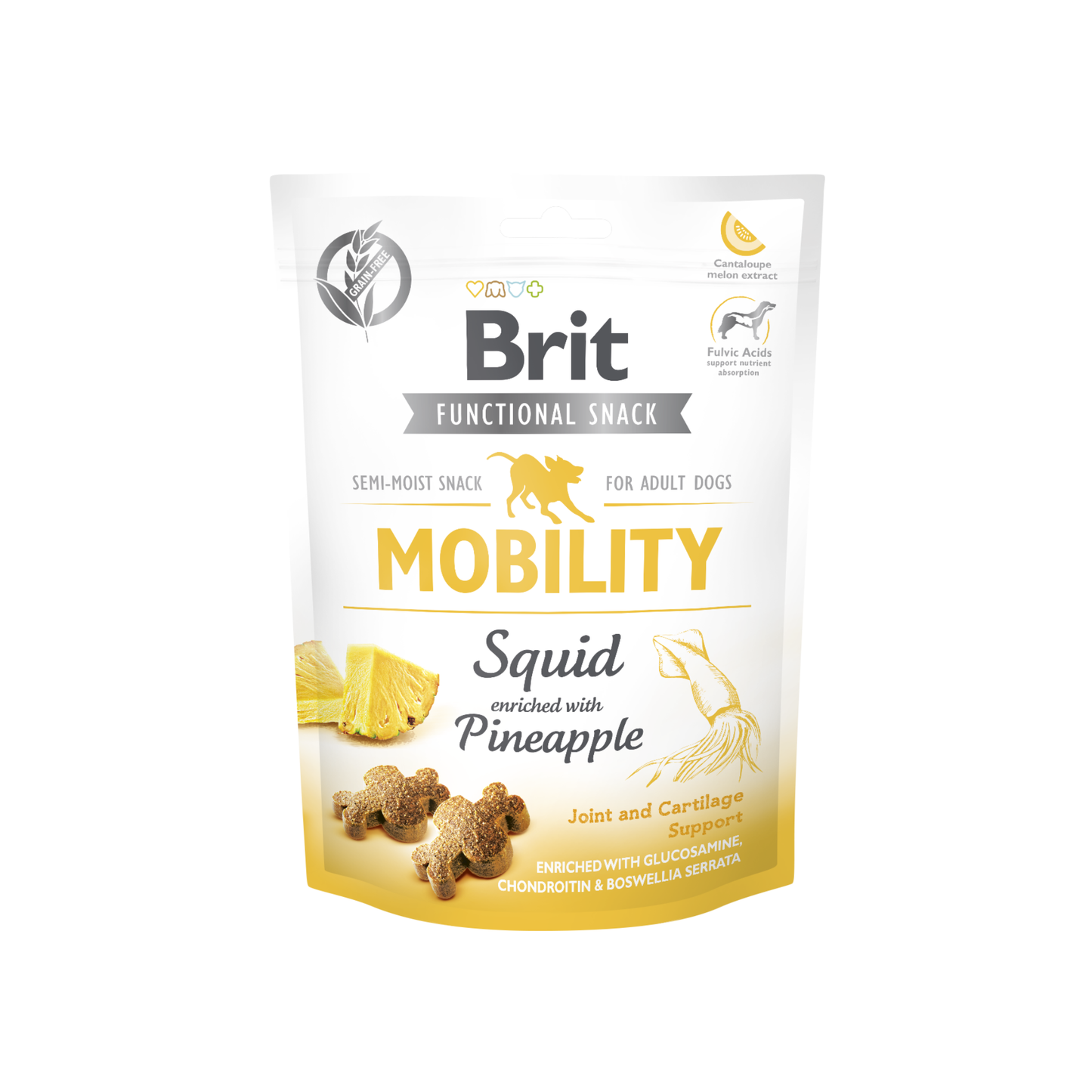 BRIT FUNCTIONAL SNACK MOBILITY SQUID - 150 GR
