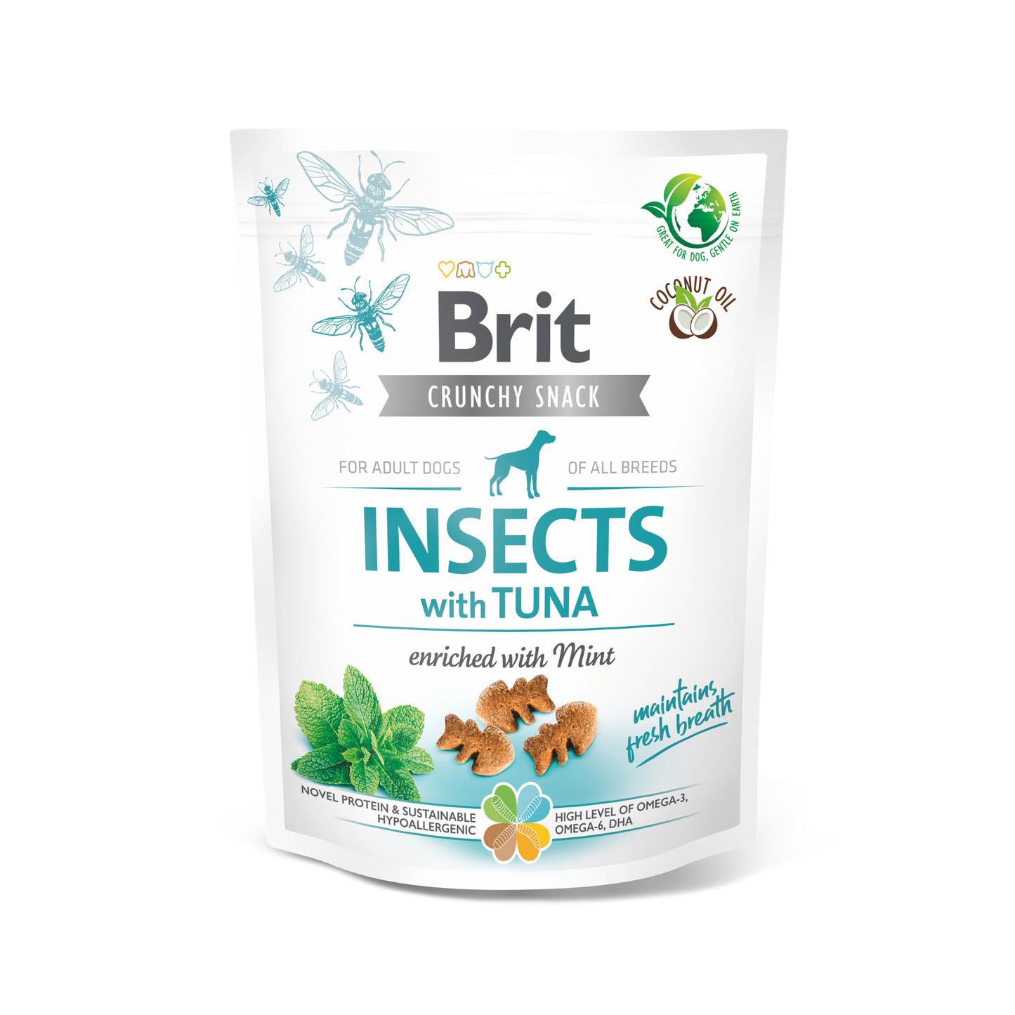BRIT CRUNCHY SNACK INSECTS WITH TUNA - 200 GR