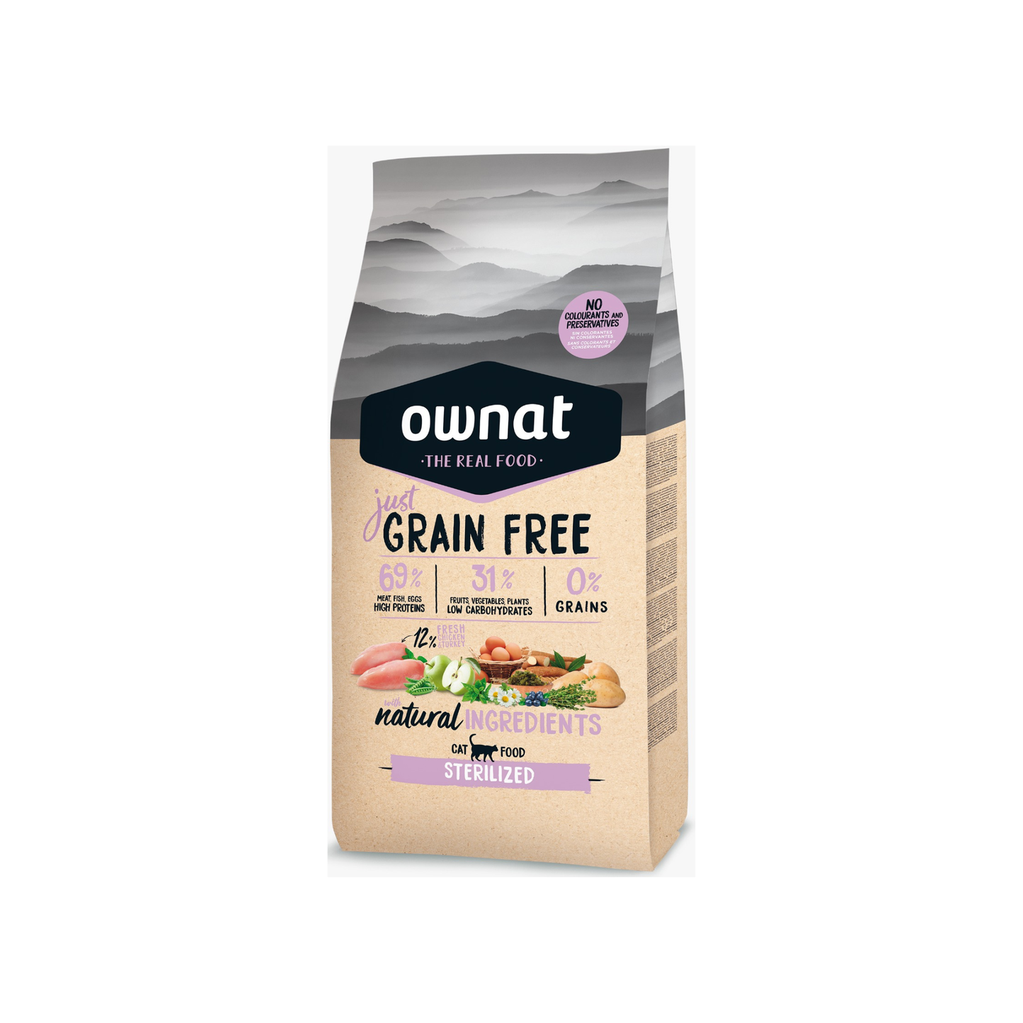 Ownat Just Grain Free Sterilized – Nutrición Premium para Gatos Esterilizados