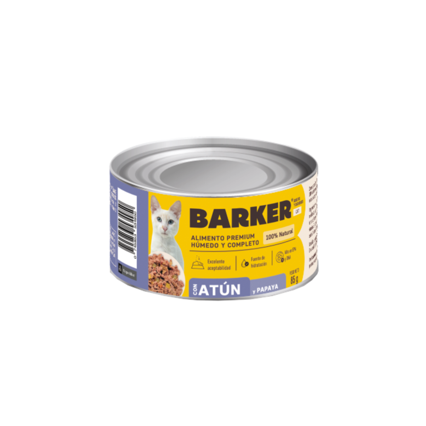BARKER LATA GATOS ATÚN Y PAPAYA (85g)