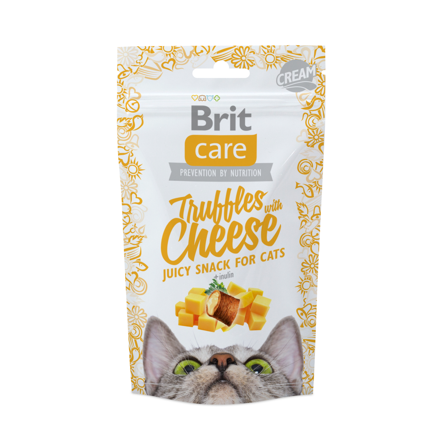 BRIT CARE CAT SNACK TRUFFLES CHEESE - 50 G