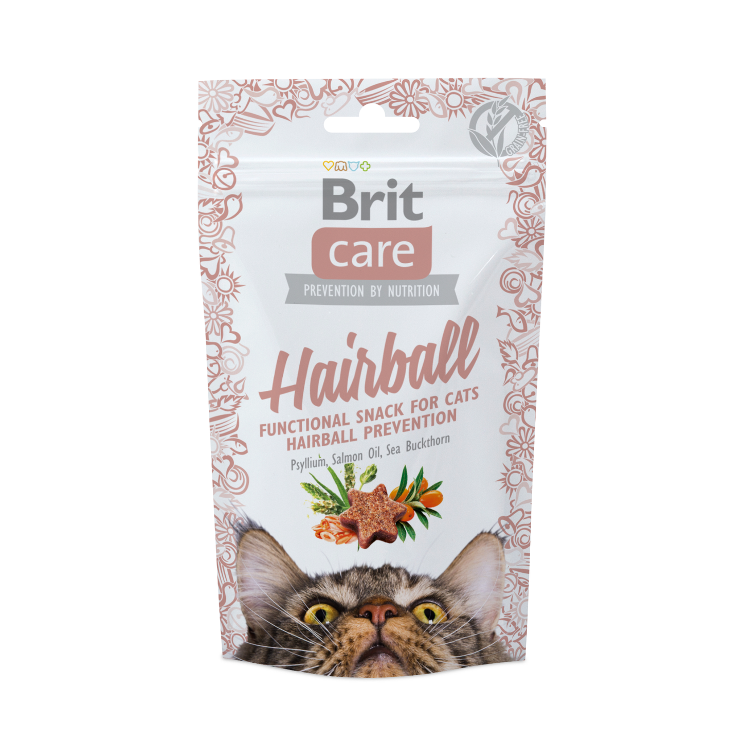 BRIT CARE CAT SNACK HAIRBALL - 50 G