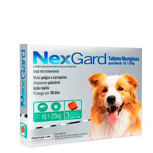 Nexgard 10.1-25 Kg Caja x 3 Tabletas