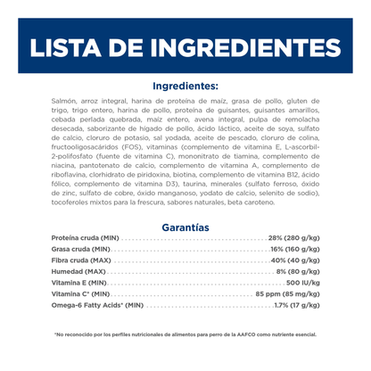 Hill's Science Diet alimento para gatos adultos, salmón y arroz