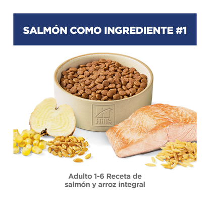 Hill's Science Diet alimento para gatos adultos, salmón y arroz