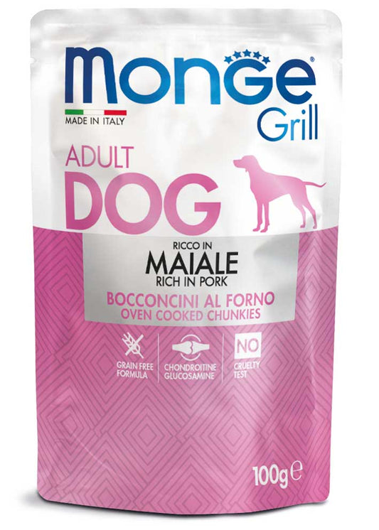 Monge CANINE GRILL CERDO (SOBRE) - 100 G