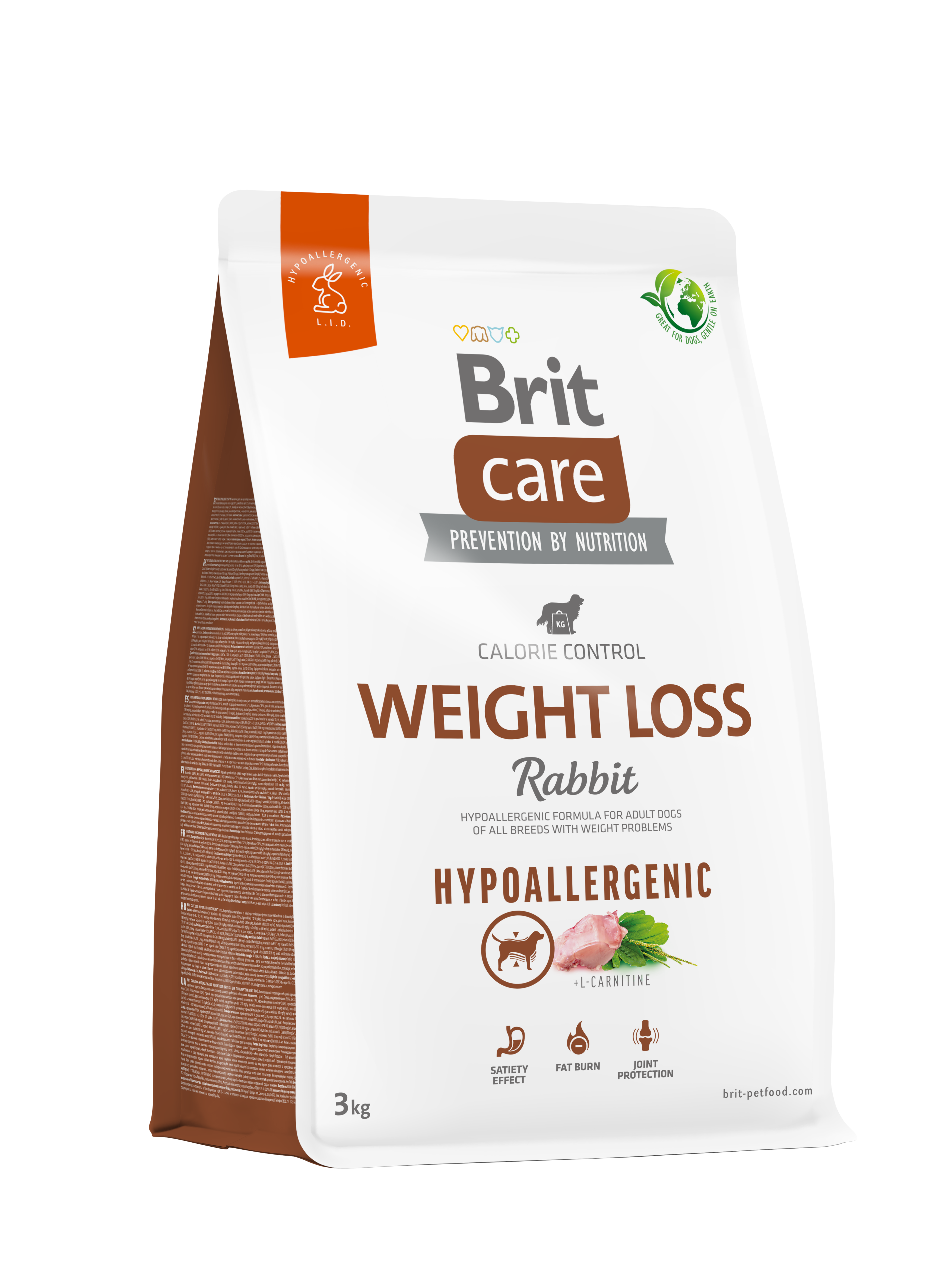 BRIT CARE HYPOALLERGENIC WEIGHT LOSS RABBIT & RICE - 3 KG – SOS Veterinaria