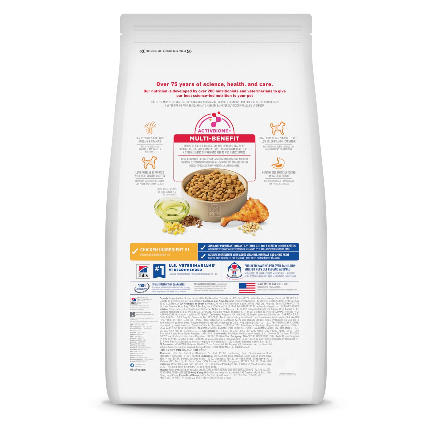 Hill's Science Diet Light alimento para perro adulto bajo en calorías 13.6Kg
