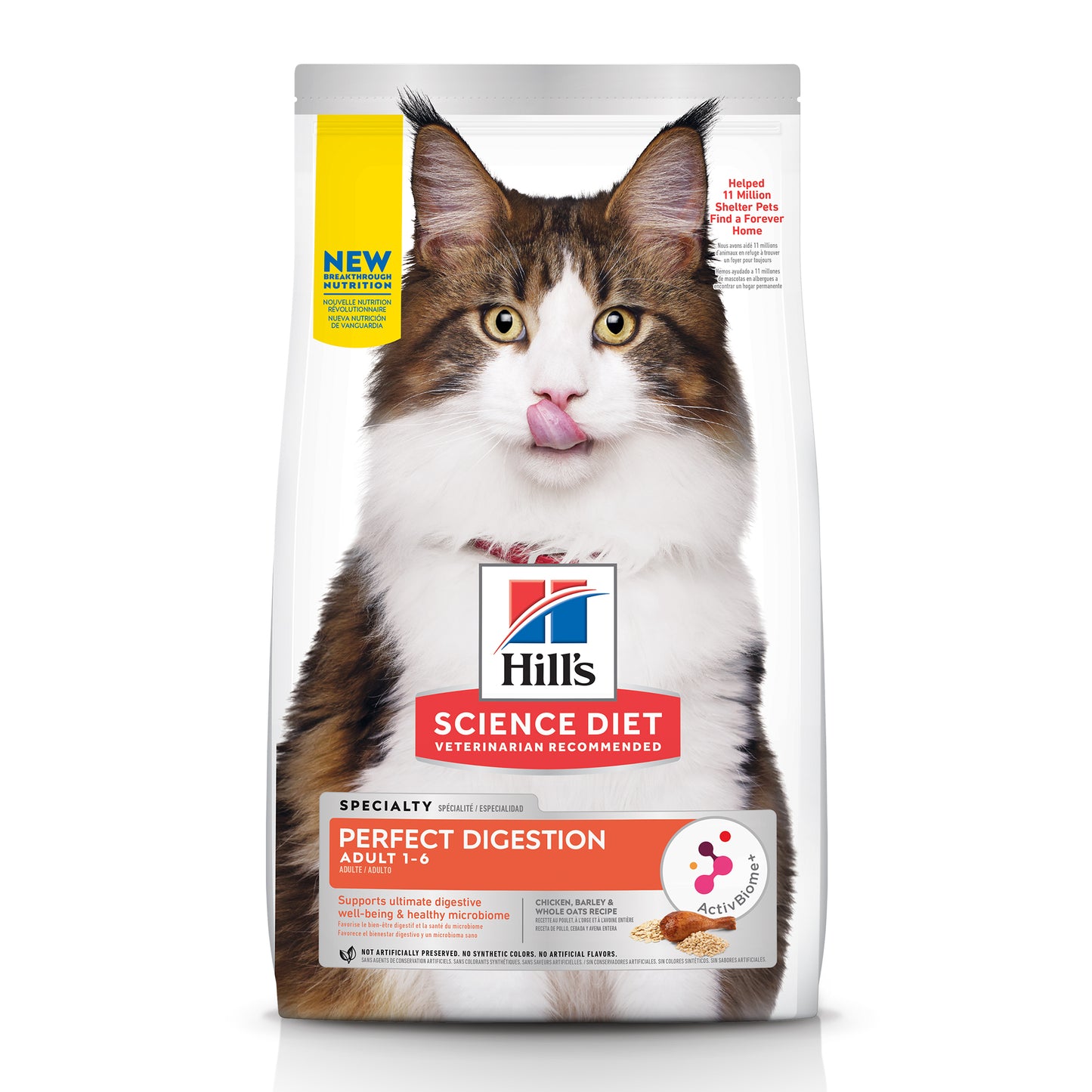 Hill's Science Diet Perfect Digestion, alimento de cuidado digestivo para gato adulto