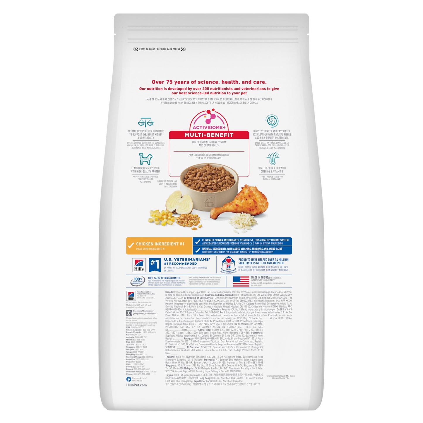 Hill's Science Diet Indoor Alimento para Gato Adult 11+ 1.5 Kg