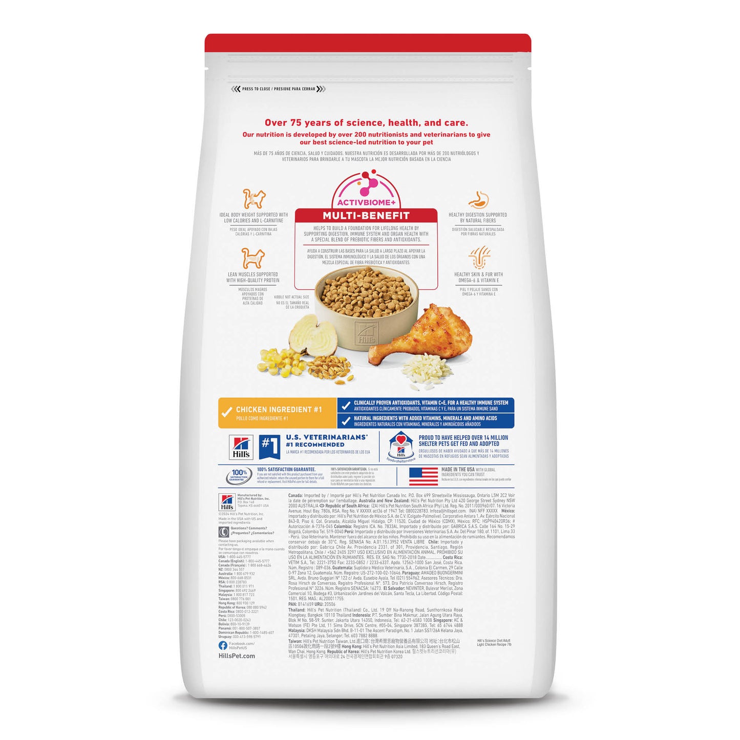Hill's Science Diet Light alimento bajo en calorías para gato adulto