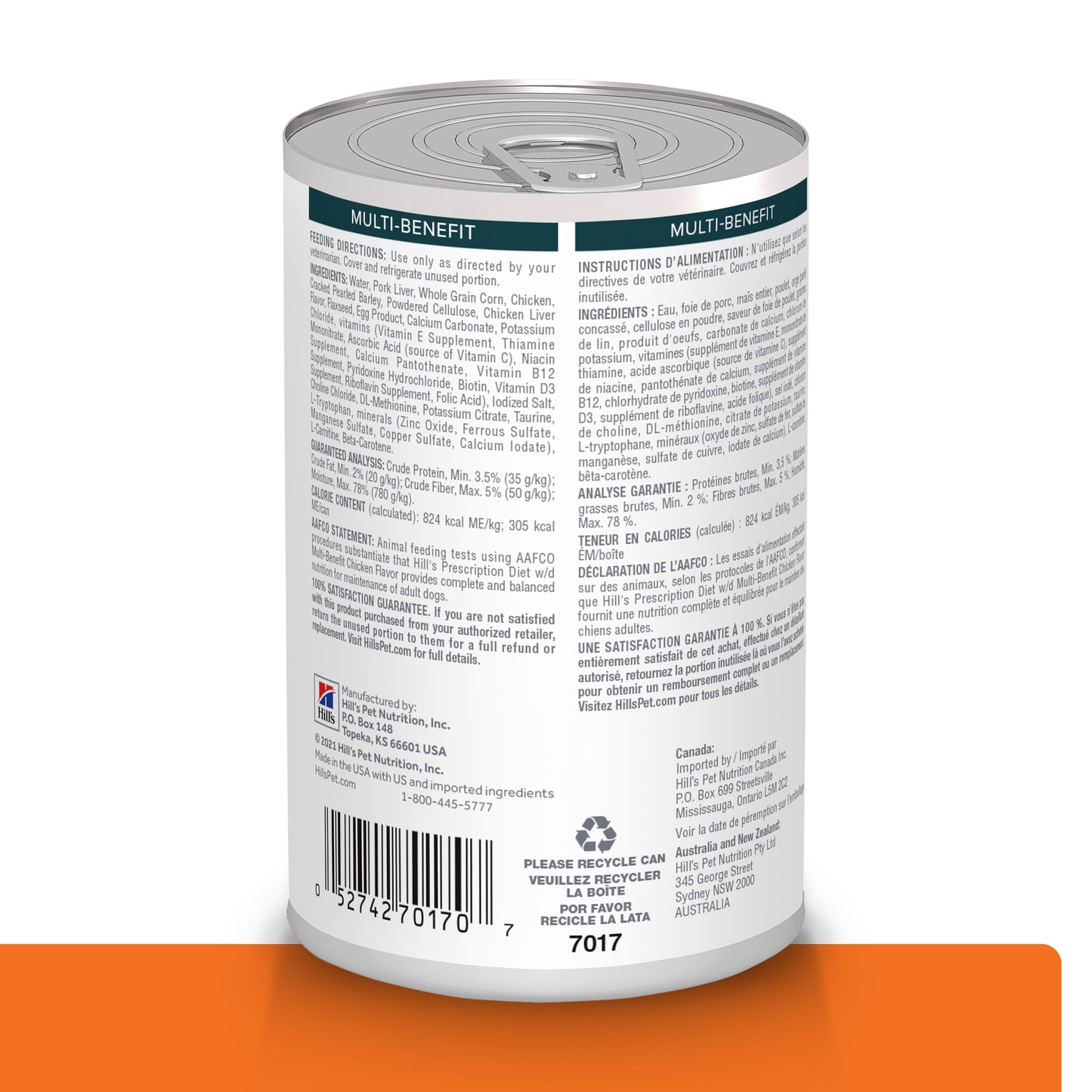 Hill's w/d Alimento húmedo para perro manejo de peso/glucosa 13 OZ