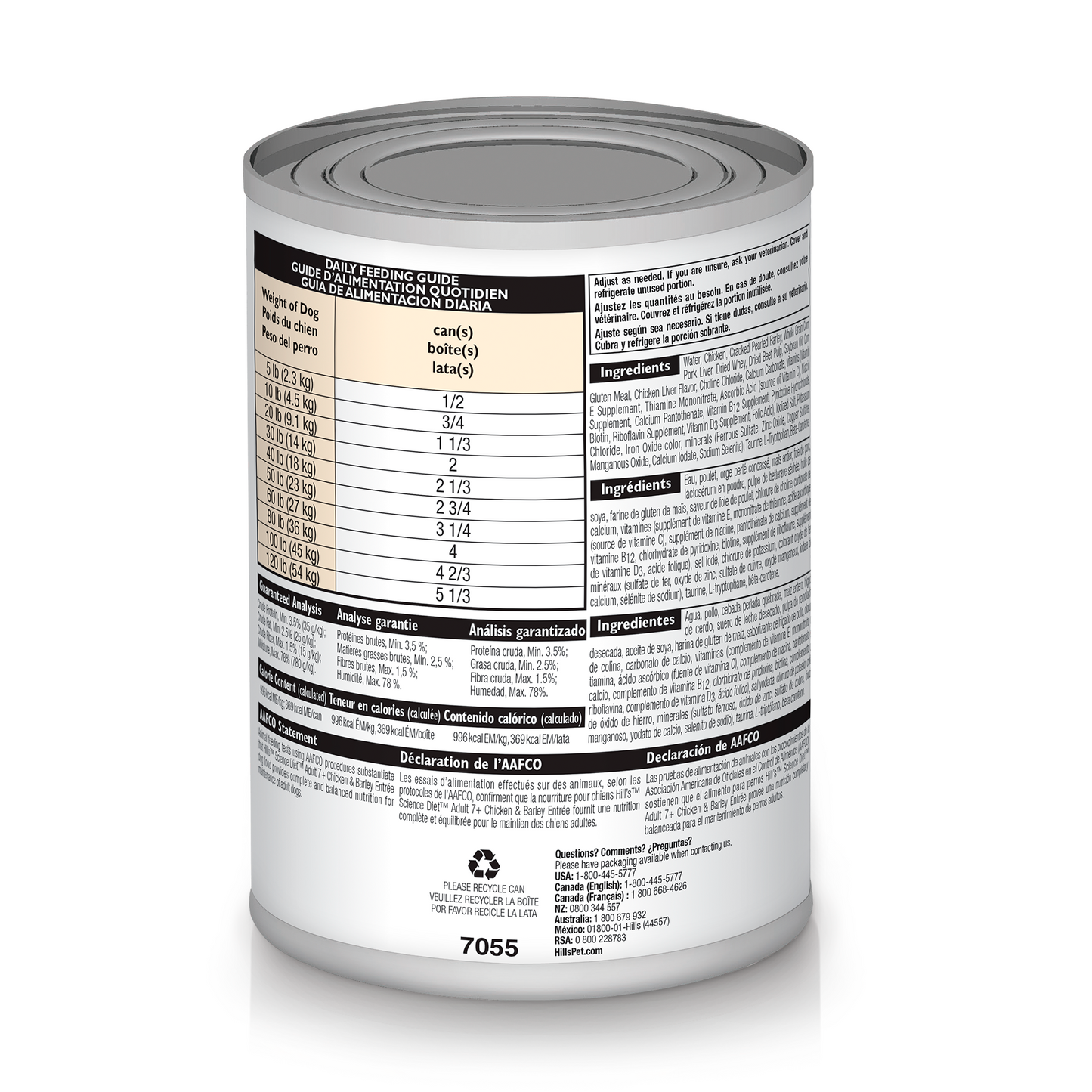 Hill's Science Diet Adult 7+ alimento húmedo para perro senior 13oz