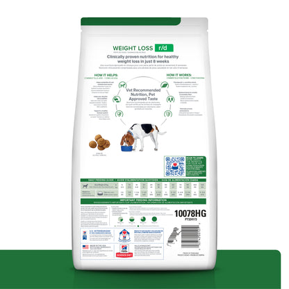 Hill's Prescription Diet r/d alimento para perro control de peso 3.9 Kg