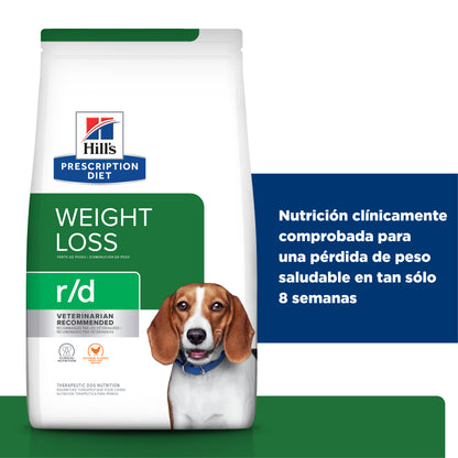 Hill's Prescription Diet r/d alimento para perro control de peso 3.9 Kg