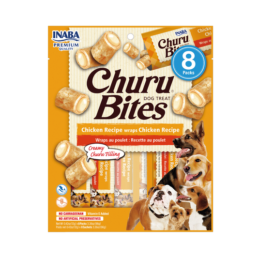 CHURU BITES DOG- RECETA DE POLLO  - 8 UND