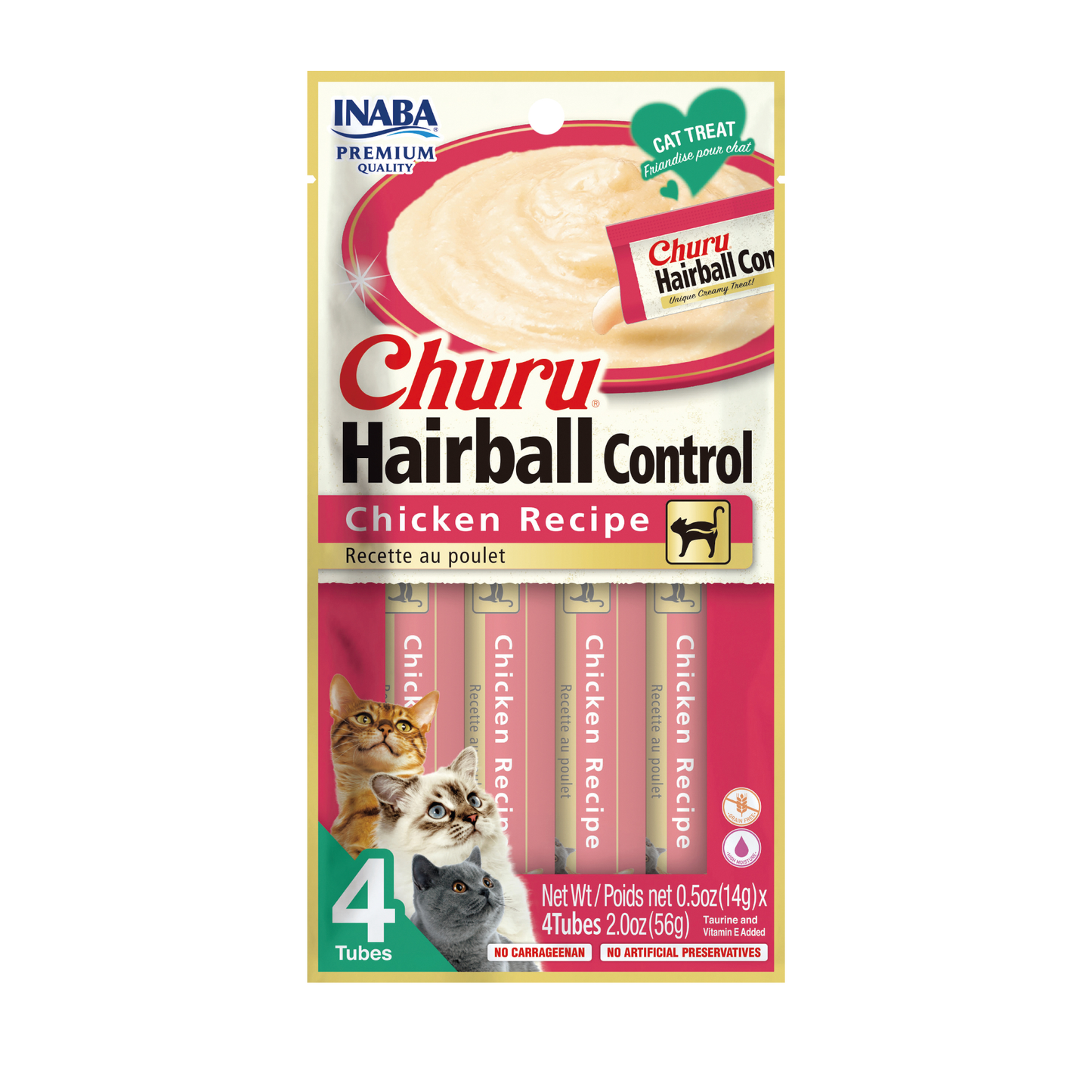 CHURU HAIRBALL CONTROL CHICKEN  - 4 UND
