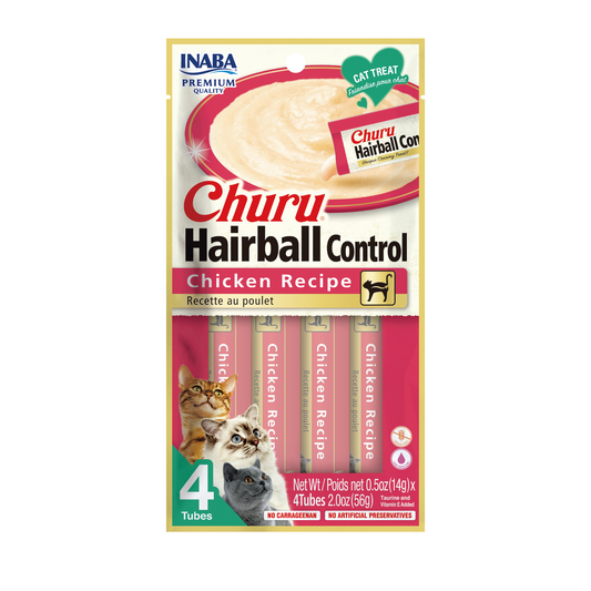 CHURU HAIRBALL CONTROL CHICKEN  - 4 UND