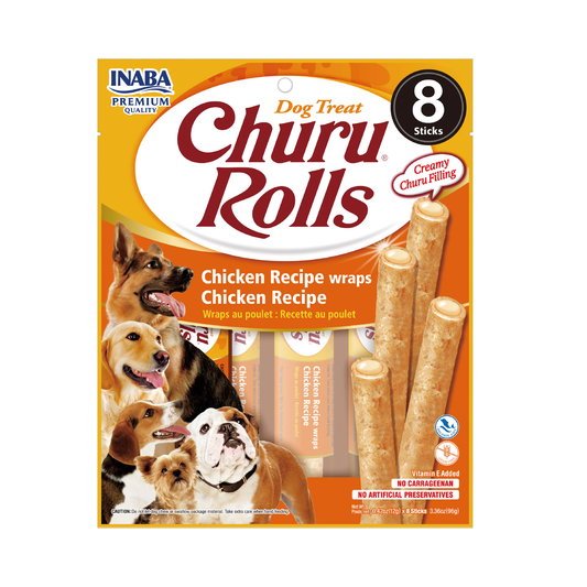 CHURU ROLLS DOG- RECETA DE POLLO  - 8 UND