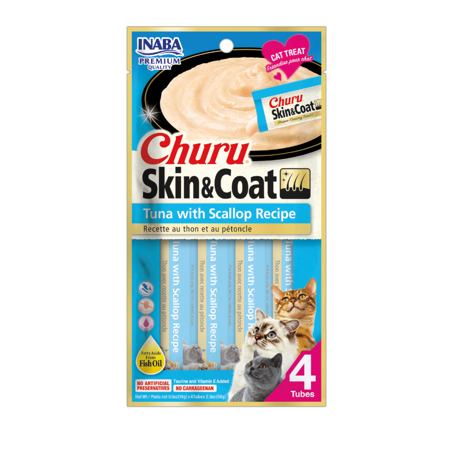 CHURU SKIN & COAT TUNA WITH SCALLOP RECIPE X 4 UND