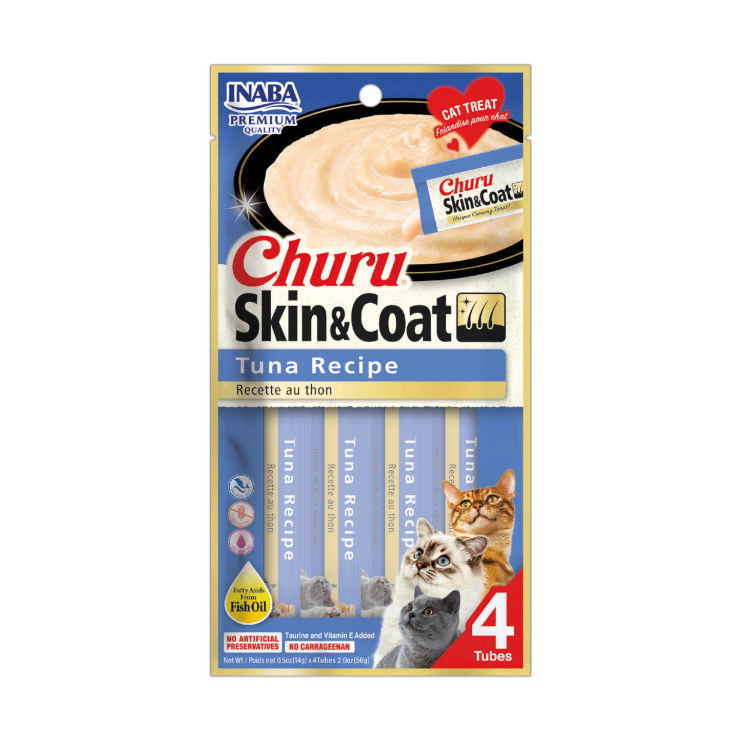 CHURU SKIN & COAT TUNA RECIPE x 4 UND