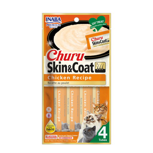CHURU SKIN&COAT CHICKEN RECIPE X 4 UND