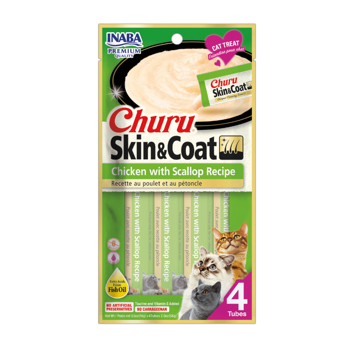CHURU SKIN & COAT CHICKEN WITH SCALLOP RECIPE X 4 UND