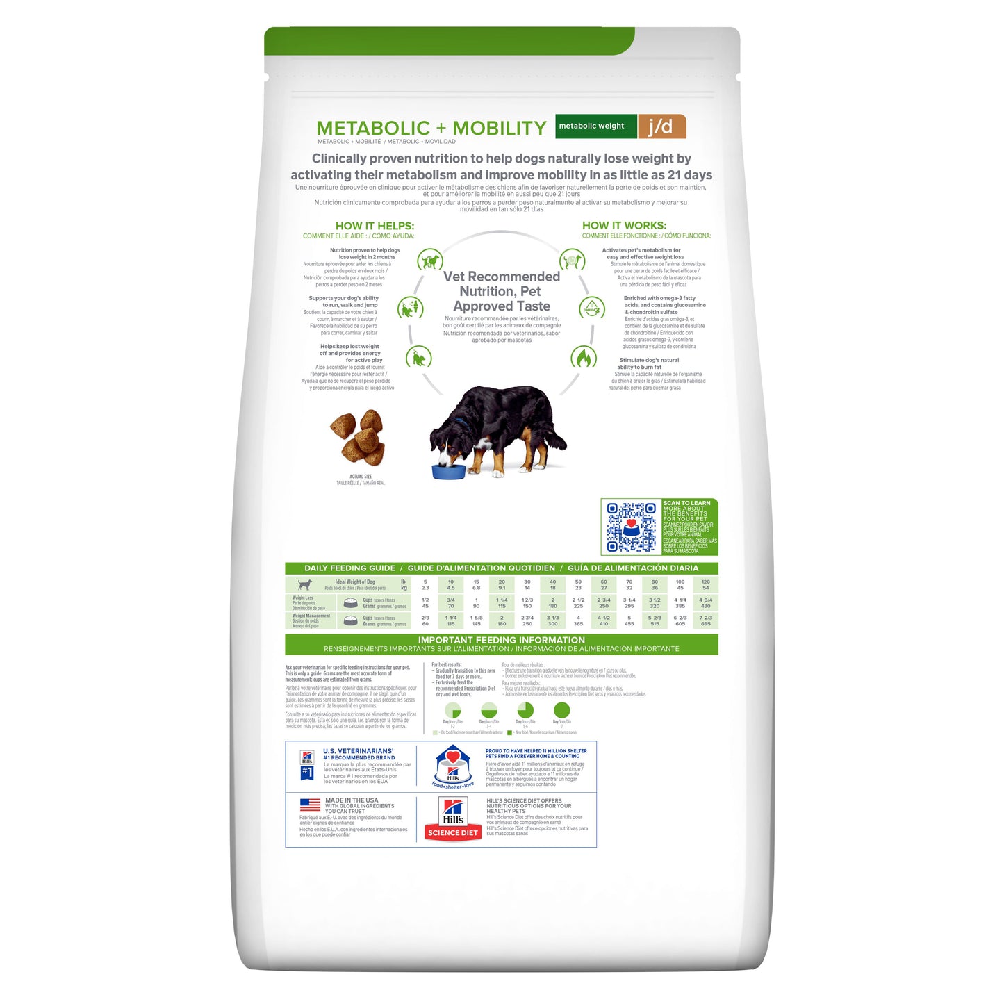 Hill's j/d alimento para perro movilidad articular