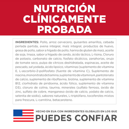 Hill's Senior Vitality alimento para perro senior raza pequeña y mini 1.6Kg