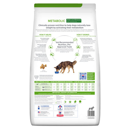 Hill's Metabolic alimento para perro mantenimiento y pérdida de peso