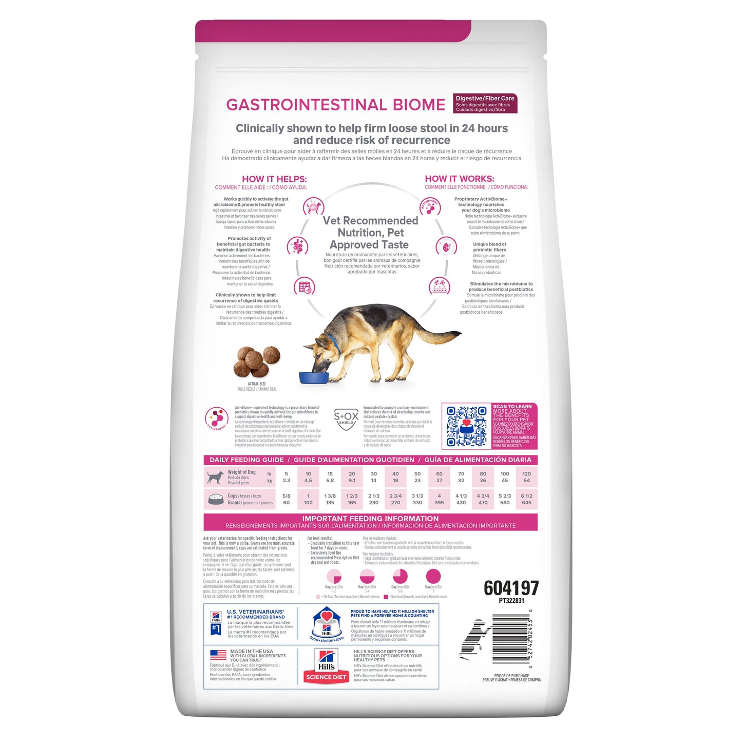 Hill's Gastrointestinal Biome alimento para perro Cuidado Digestivo