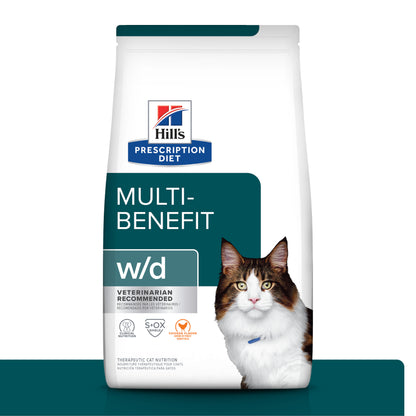 Hill's w/d alimento para gato manejo de peso/glucosa 1.8 Kg