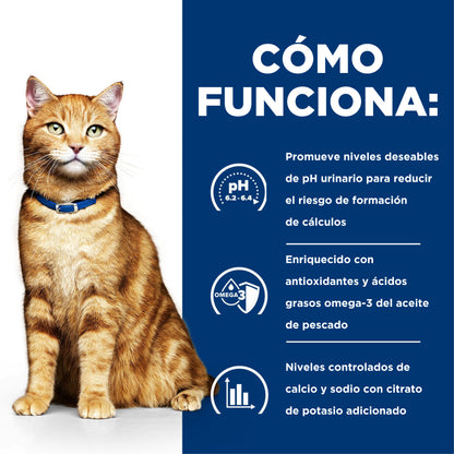Hill's Prescription c/d Cuidado Urinario alimento húmedo para gato sabor pescado 156 gr