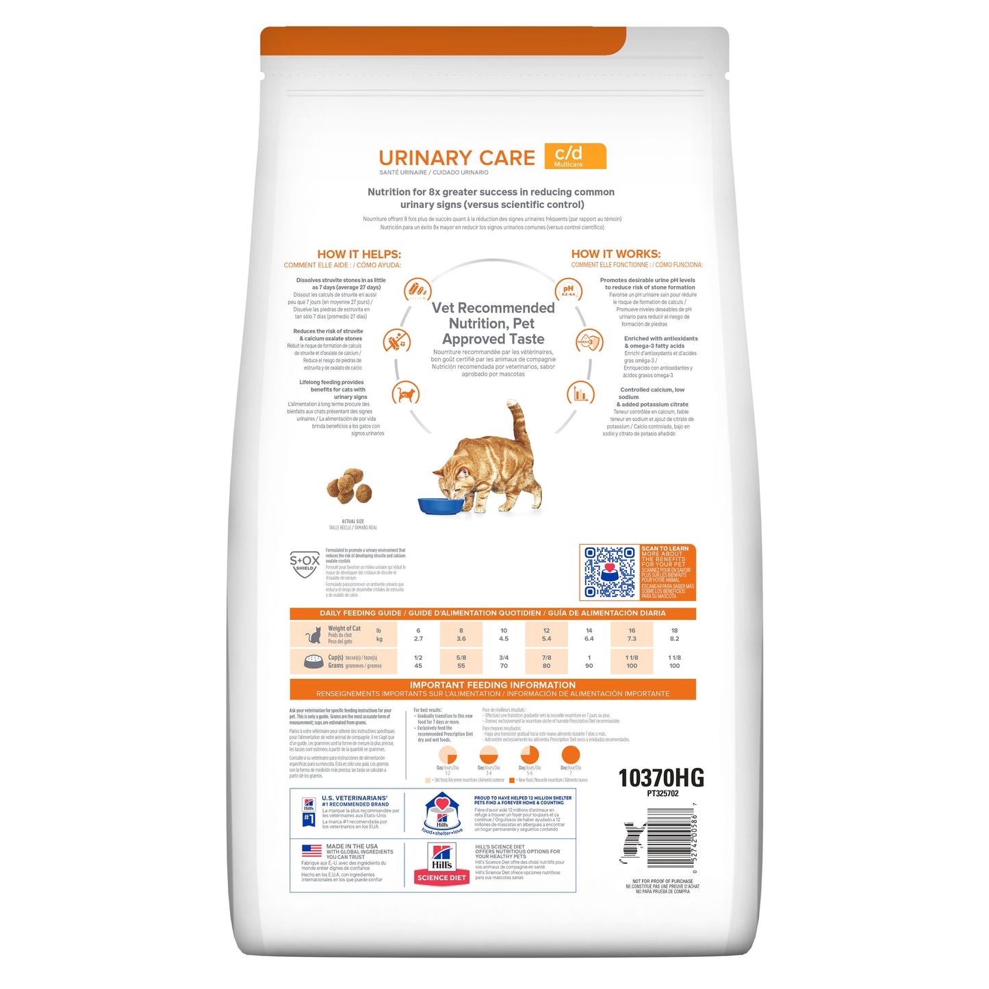 Hill's Prescription Diet c/d alimento para gato cuidado urinario 1.8 Kg