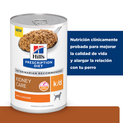 Hill's Prescription Diet k/d Alimento húmedo para perro cuidado renal 13 OZ