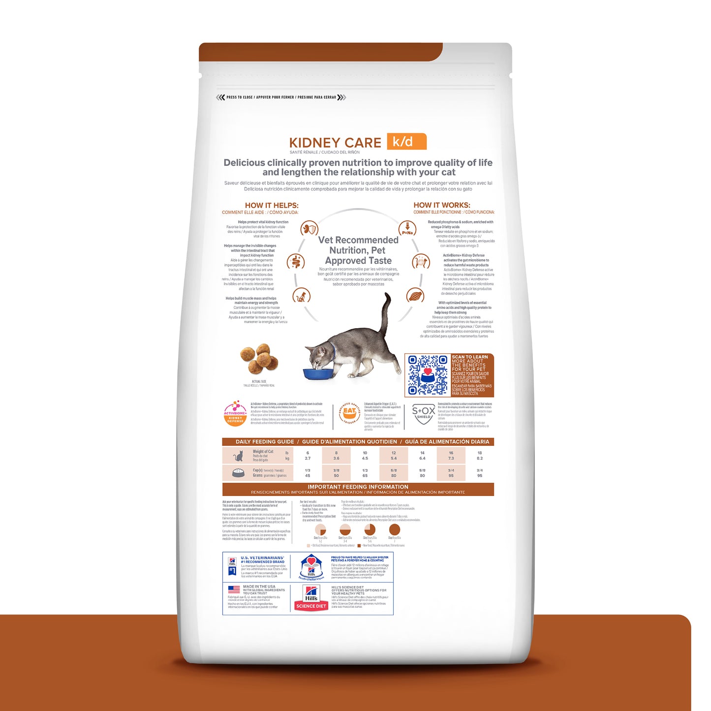 Hill's Prescription Diet k/d alimento para gato cuidado renal 1.8 Kg