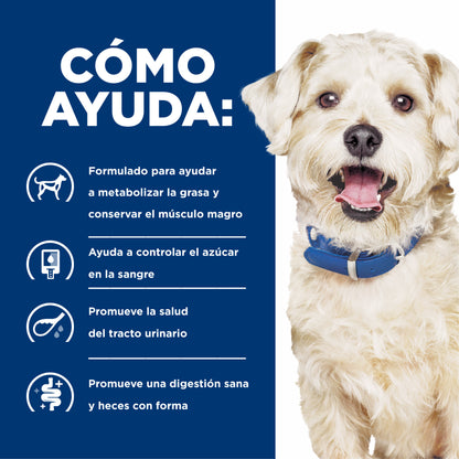 Hill's w/d alimento para perro manejo de peso/glucosa