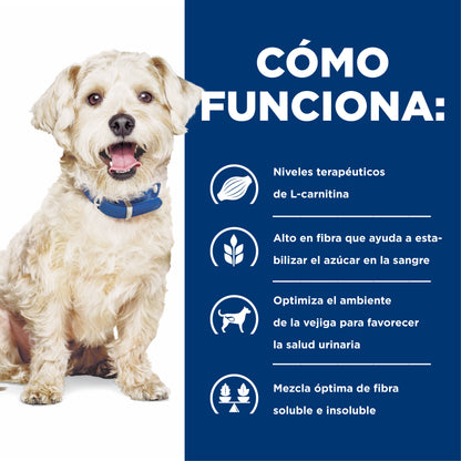 Hill's w/d alimento para perro manejo de peso/glucosa