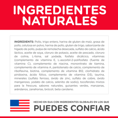 Hill's Science Diet  Hairball Control Adult, Control de bolas de pelo