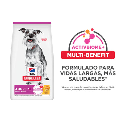 Hill's Adult 7+ alimento para perro senior raza pequeña y mini 2Kg