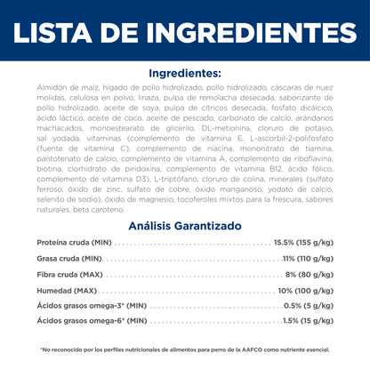 Hill's z/d alimento para perro sensibilidades alimentarias