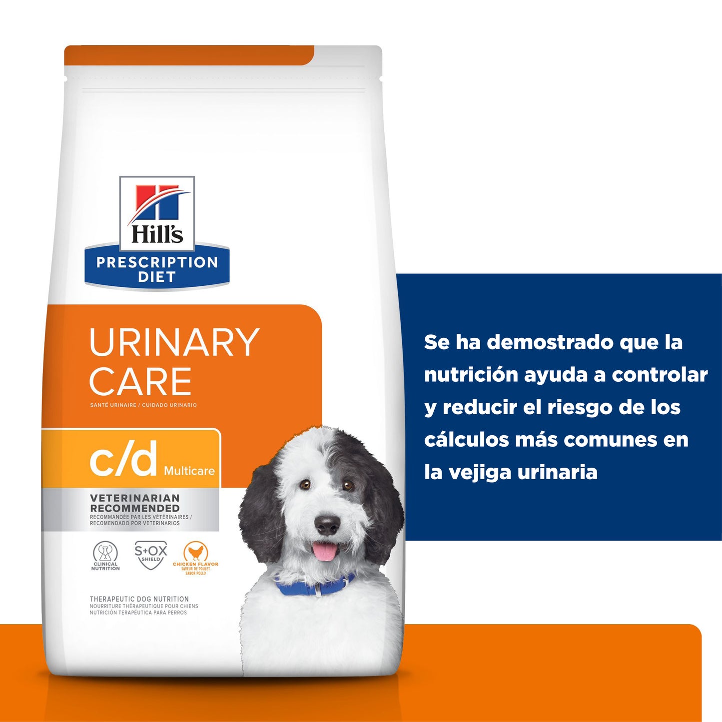 Hill's Prescription Diet c/d alimento para perro, cuidado urinario 3.9 Kg
