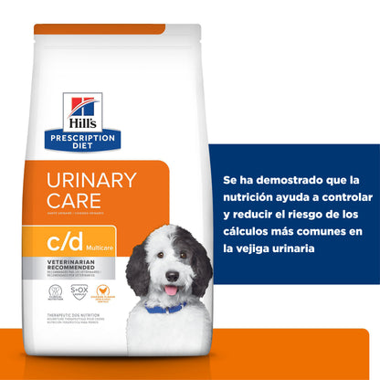 Hill's Prescription Diet c/d alimento para perro, cuidado urinario 3.9 Kg